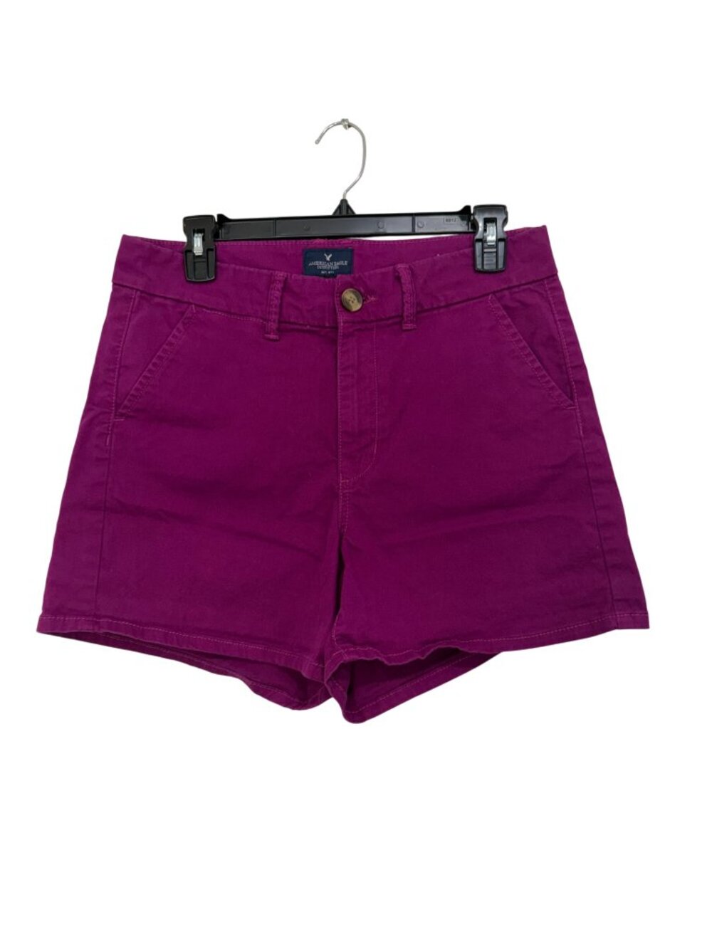 American Eagle Hi-Rise Shortie Stretch Shorts Purple SZ 10 Womens Casual Summer